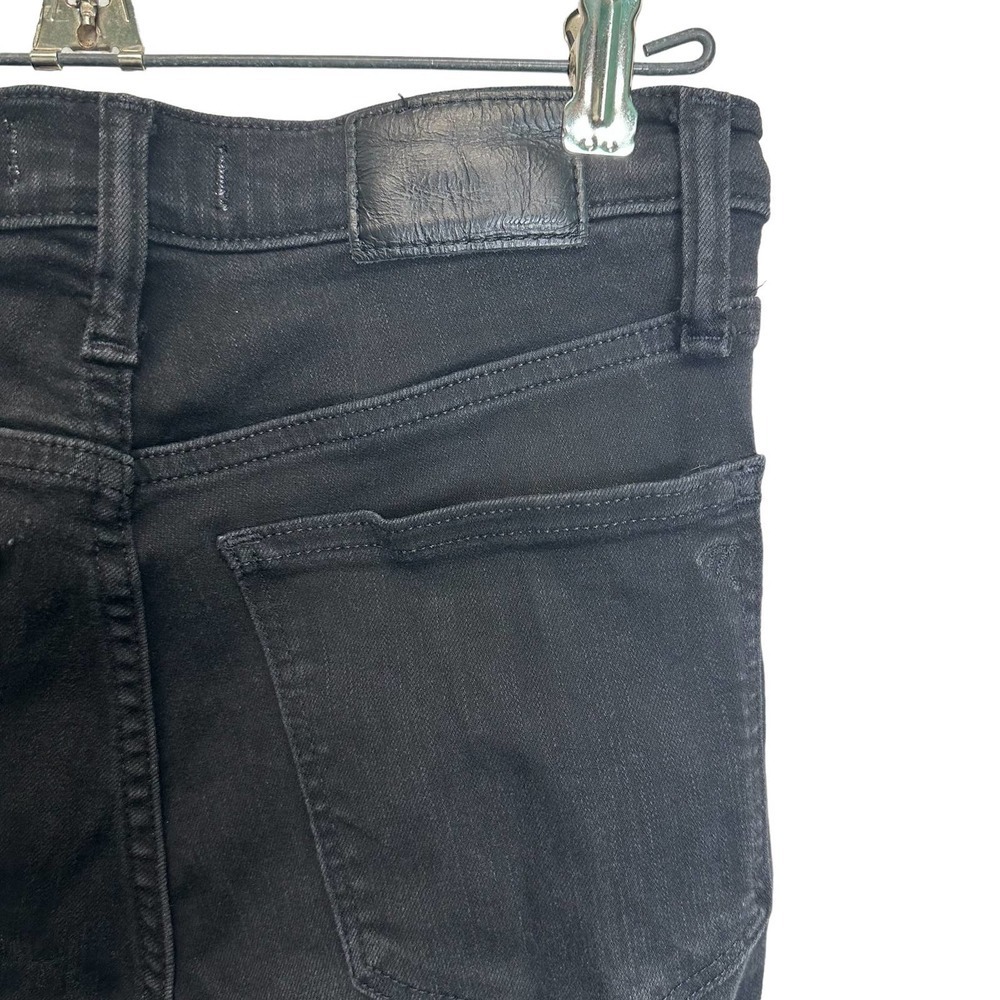 Madewell Mid-rise Jeans Women’s sz. 27 Black Bennet Wash Roadtripper Skinny - Picture 6 of 12